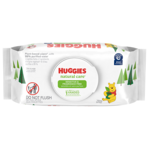 Huggies Natural Care Baby Wipes (80 Sheets, Single Pack)