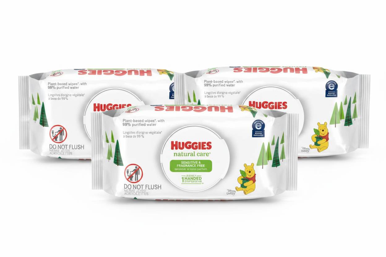 Huggies Natural Care Baby Wipes (80 Sheets, Single Pack)