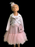 Gold Kids Ball Gown Set (1 Head Band & Clutch Purse)