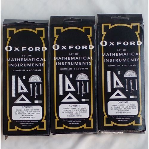 The Oxfdrd Set Of Mathematical Instrucments Complete & Accurate Sets.