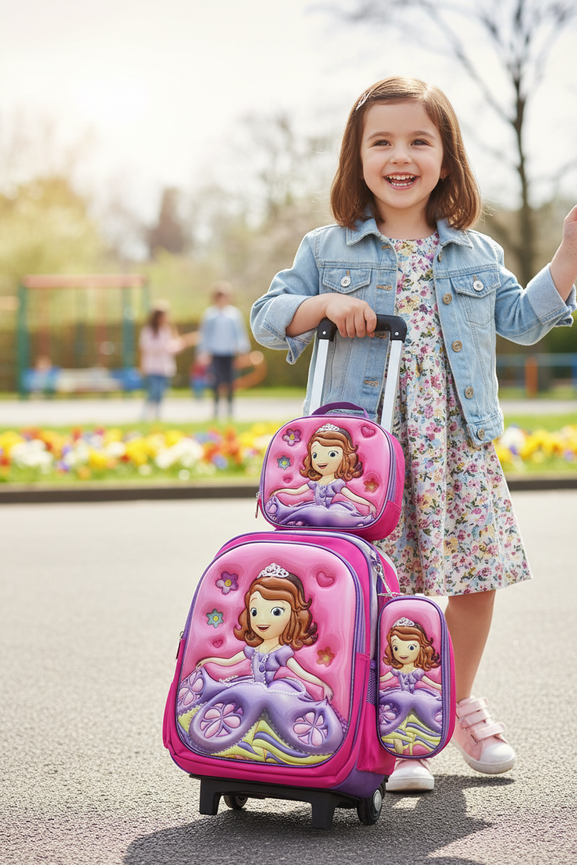 Sofia the first character 3in1 Trolly Bag