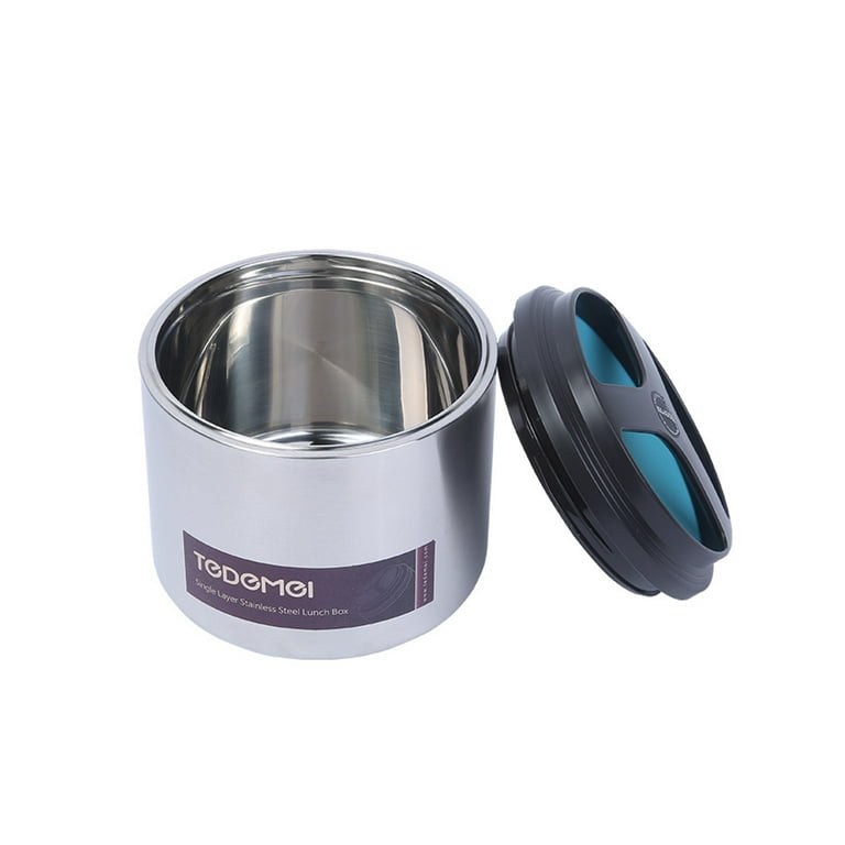 Tedemei Single Layer Stainless Steel Lunch Box 1L.