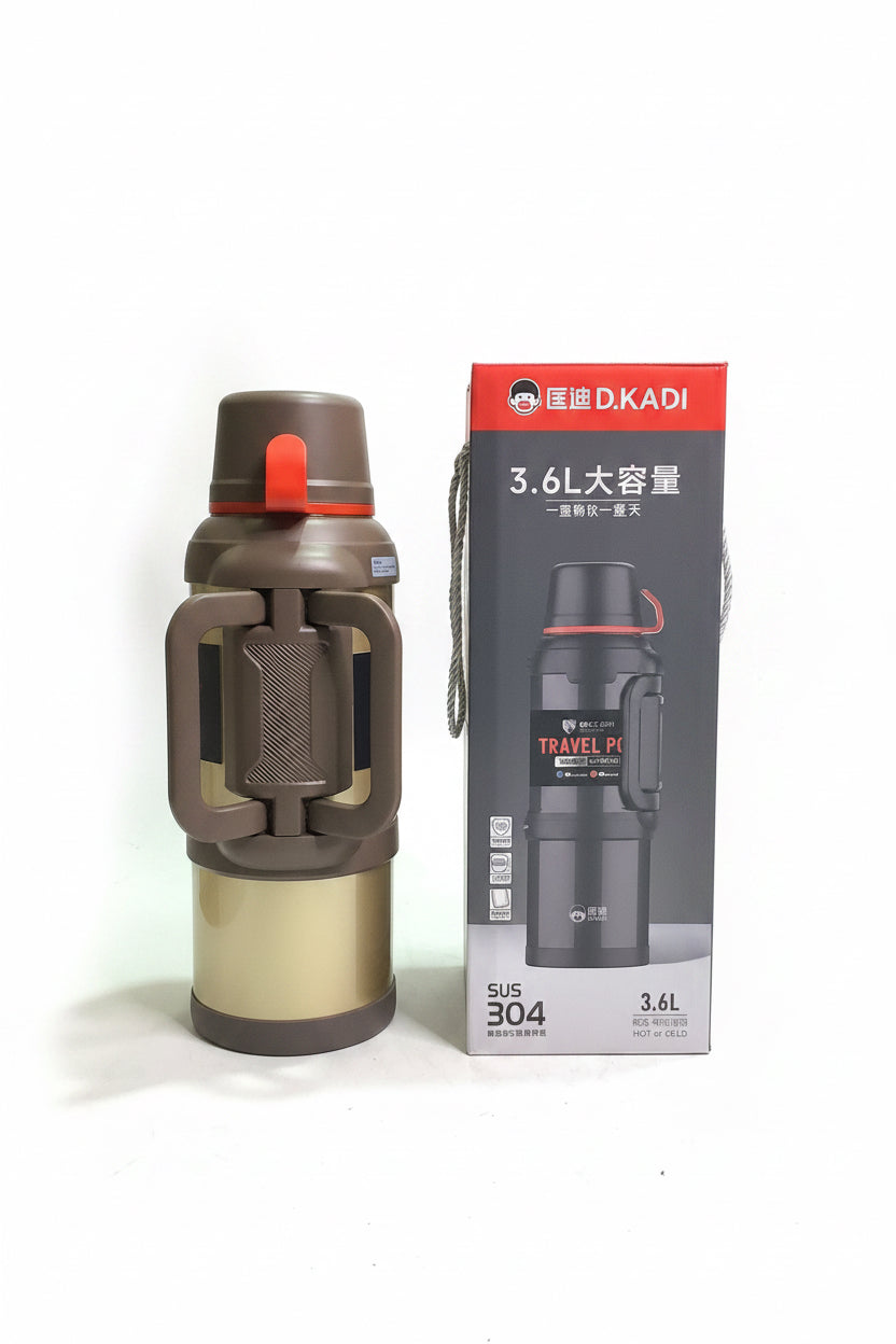 D.Kadi Travel Pot Water Flask SUS 304(3.6L)