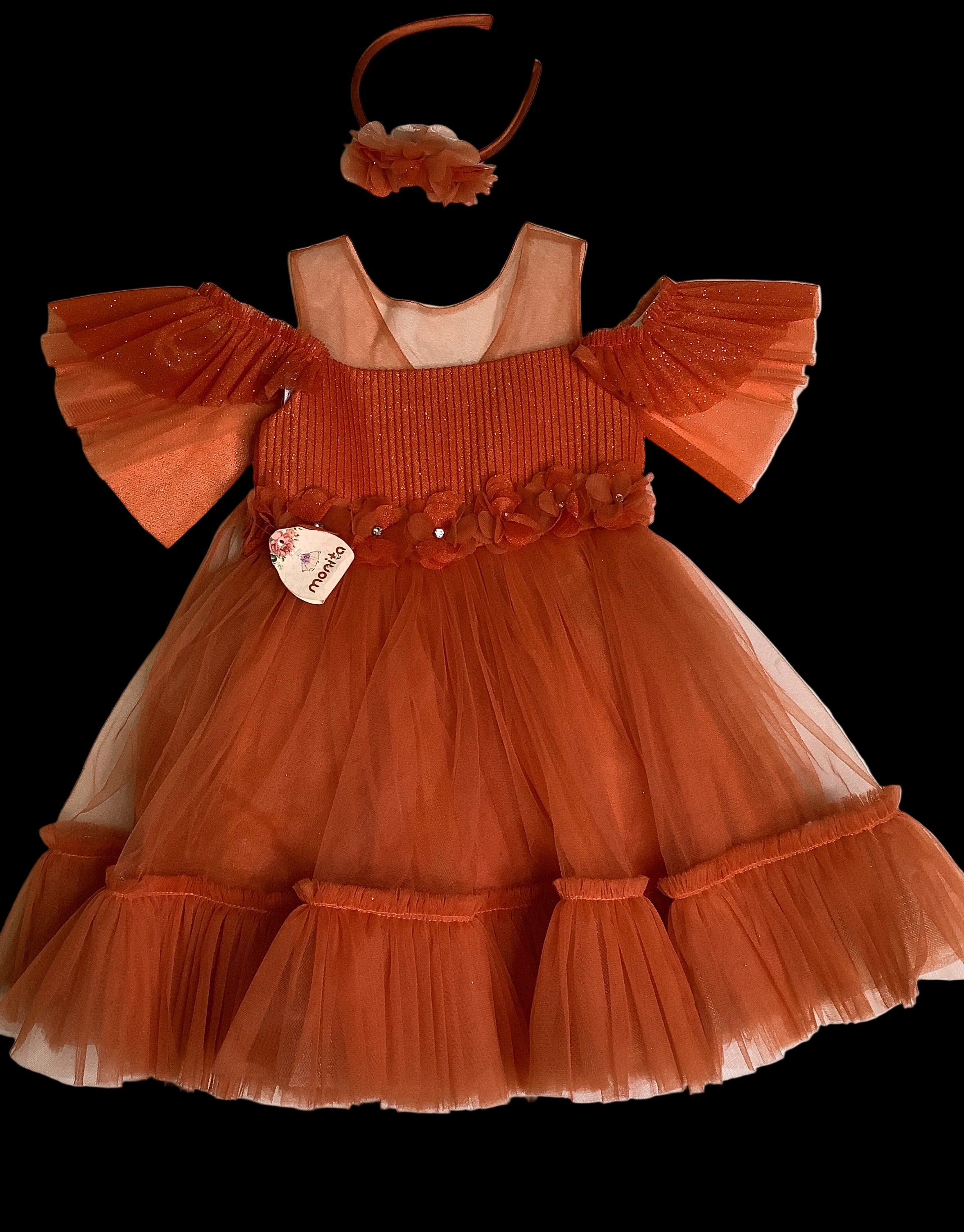 Monita Ball Gown with head bend