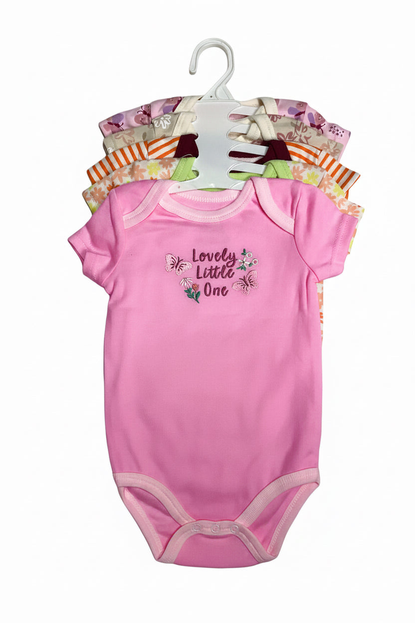 5in1 Colored Baby Body Suits 6-9m