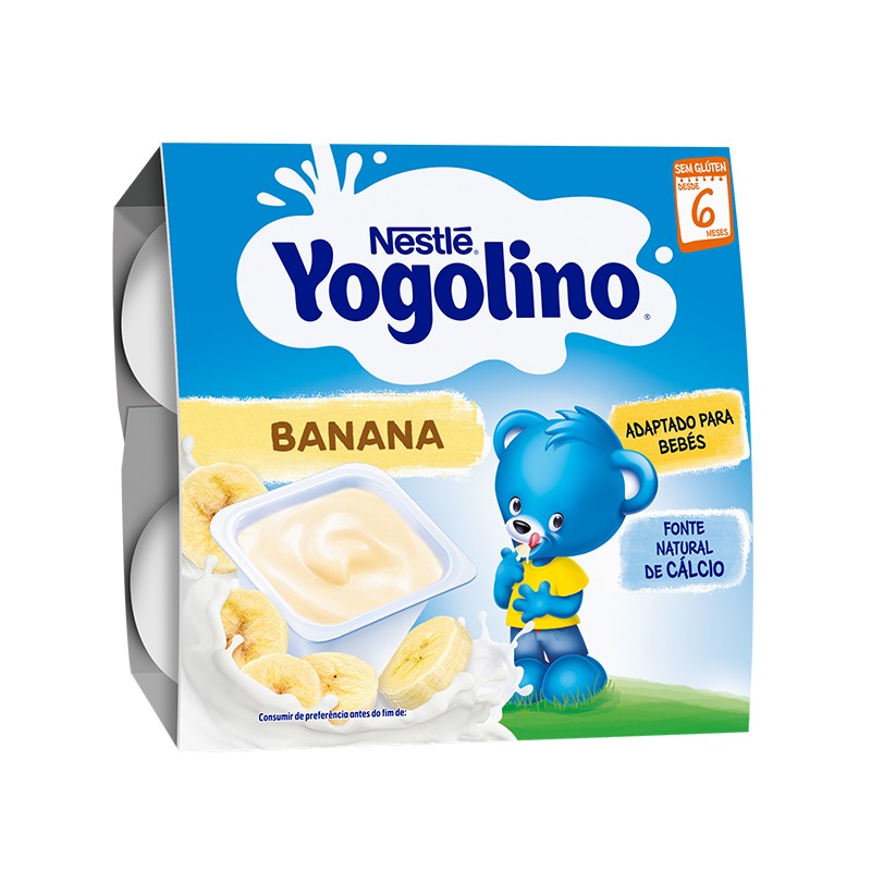 Nestlé Yogolino Banana Baby Yoghurt (4-Pack, 100g cups)