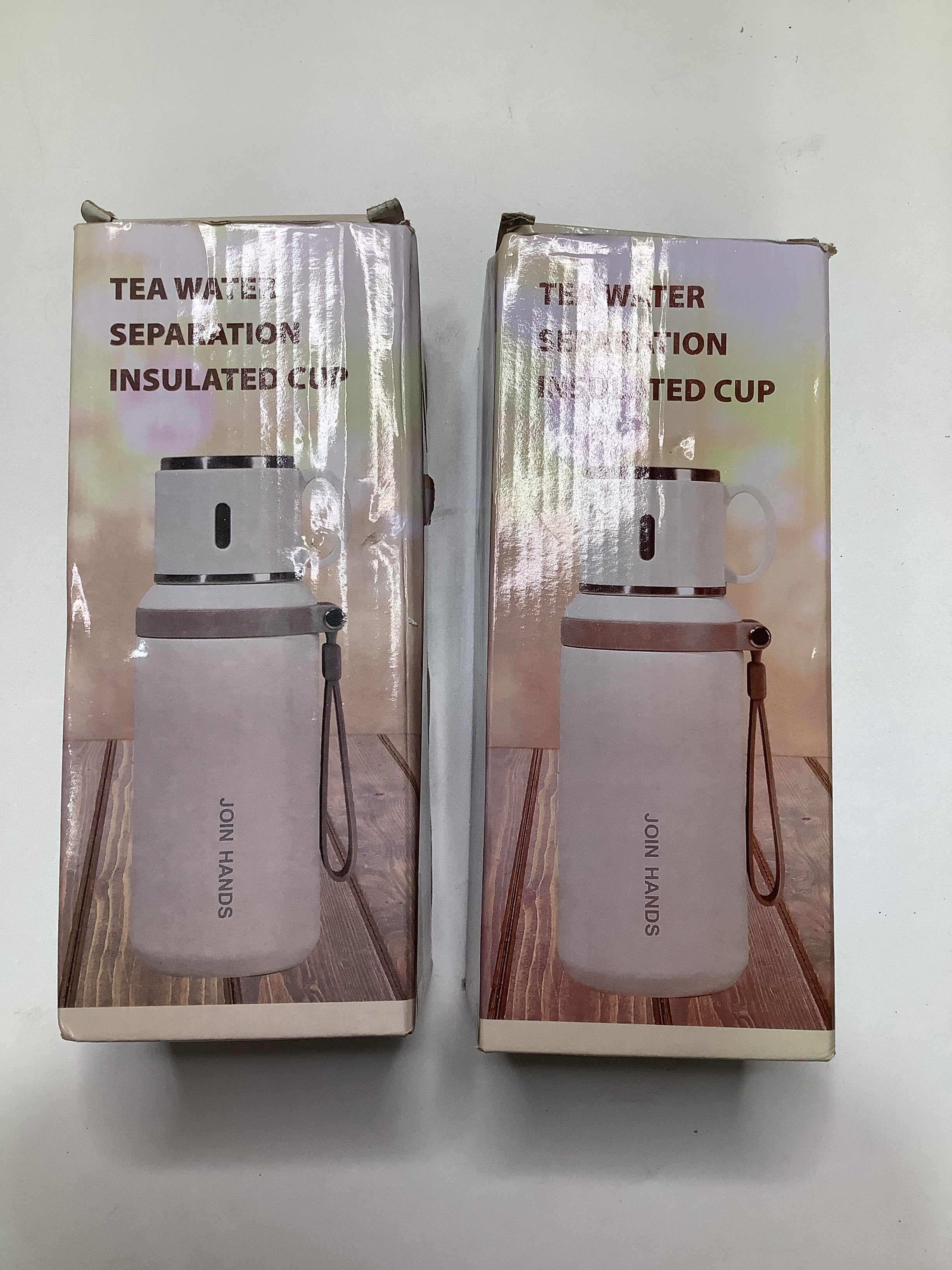 Tea Water Seperation Insulated Cup (Join Hands)