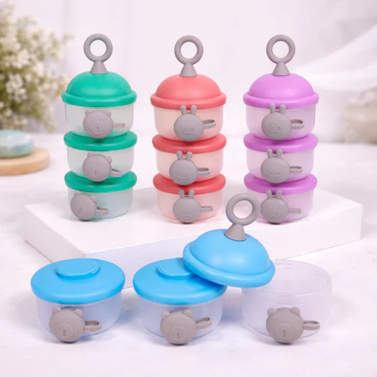 Only Baby Cartoon Portable Milk Bottle 3 Layer