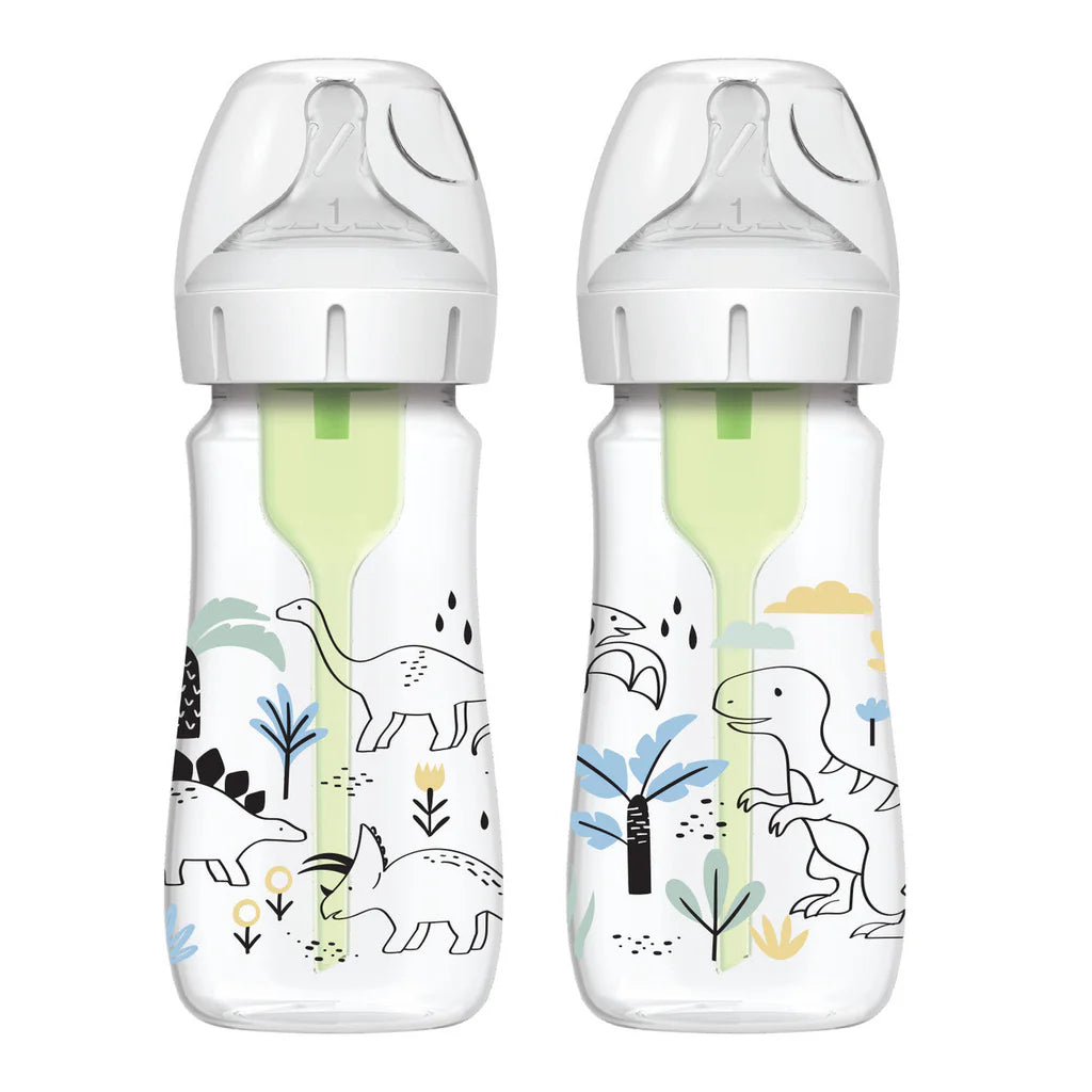 Dr Brown's Anti-Colic Option+ 2in1 Baby Bottle 270ml (Transparent Pack)