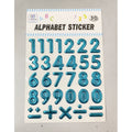 3D Alphabet Sticker