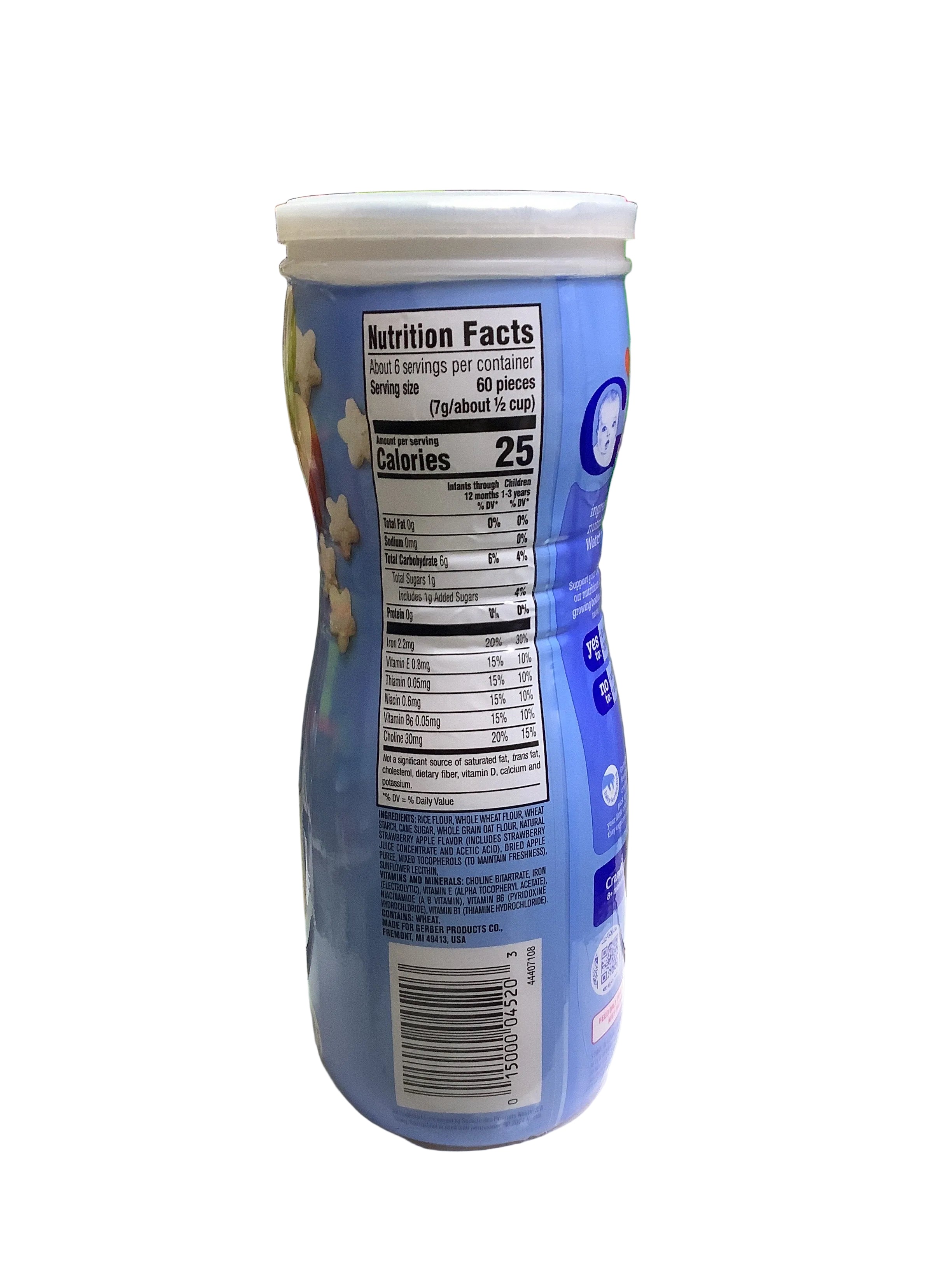 Gerber Puffs Strawberry & Apple  (Baby Snack)42g.