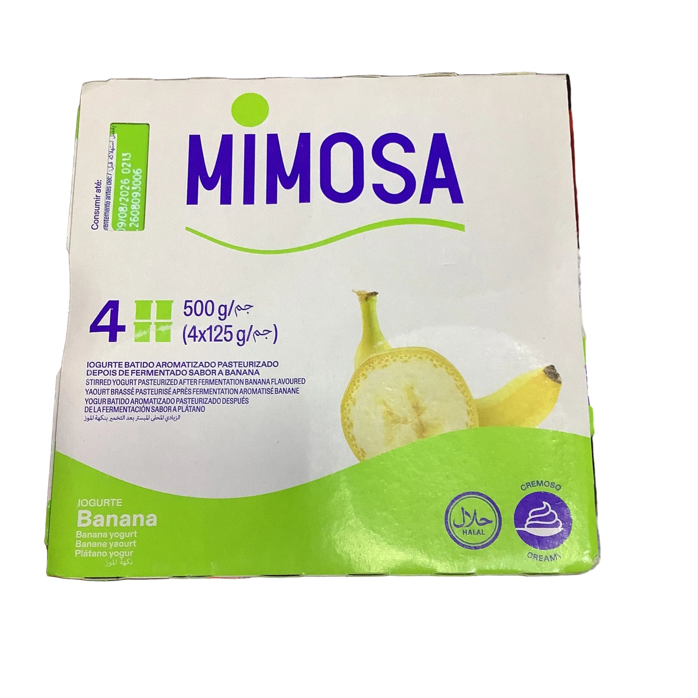 Mimosa Banana Yoghurt.(500g)