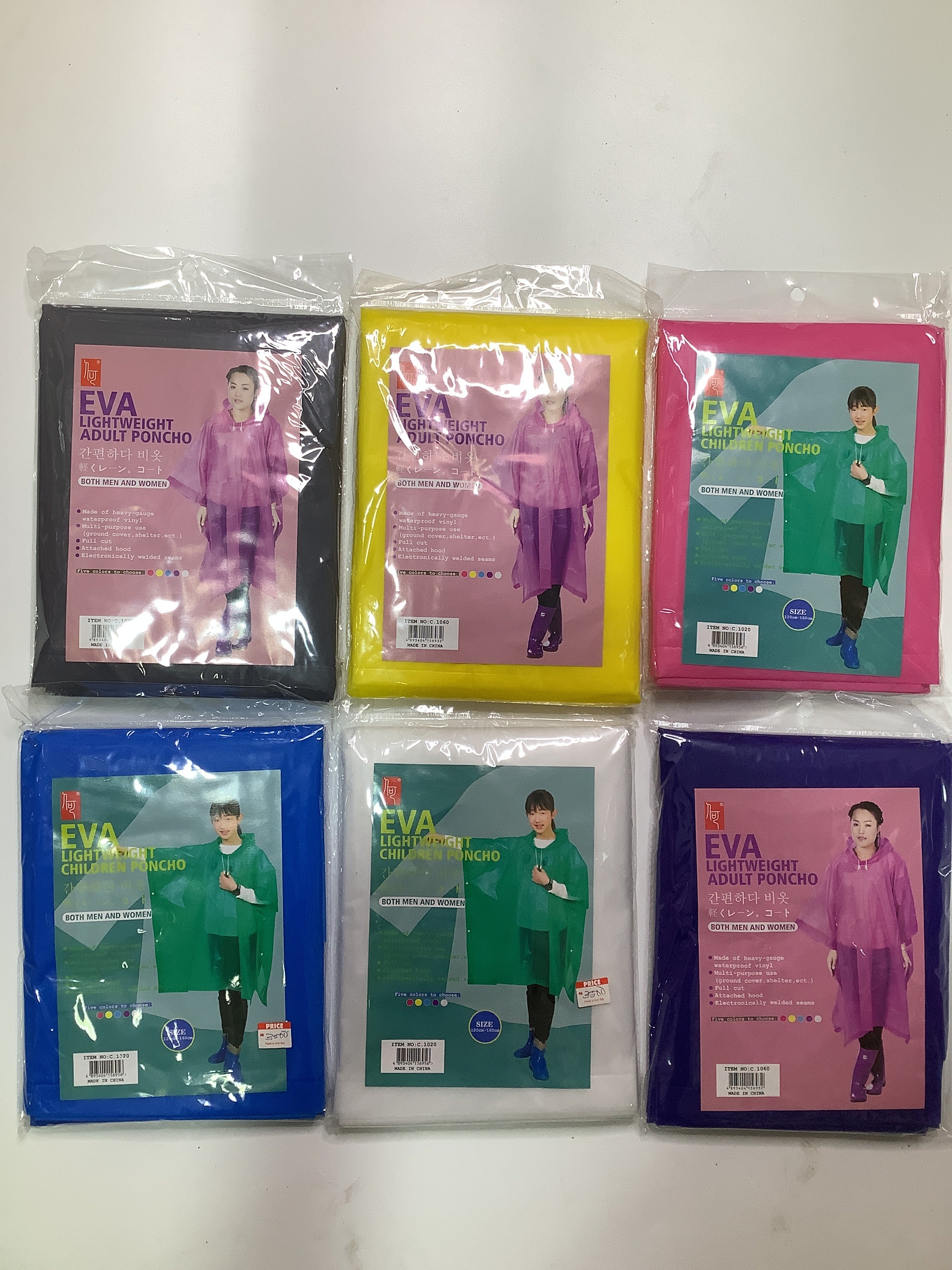 Eva Lightweight Children Poncho Rain Coat