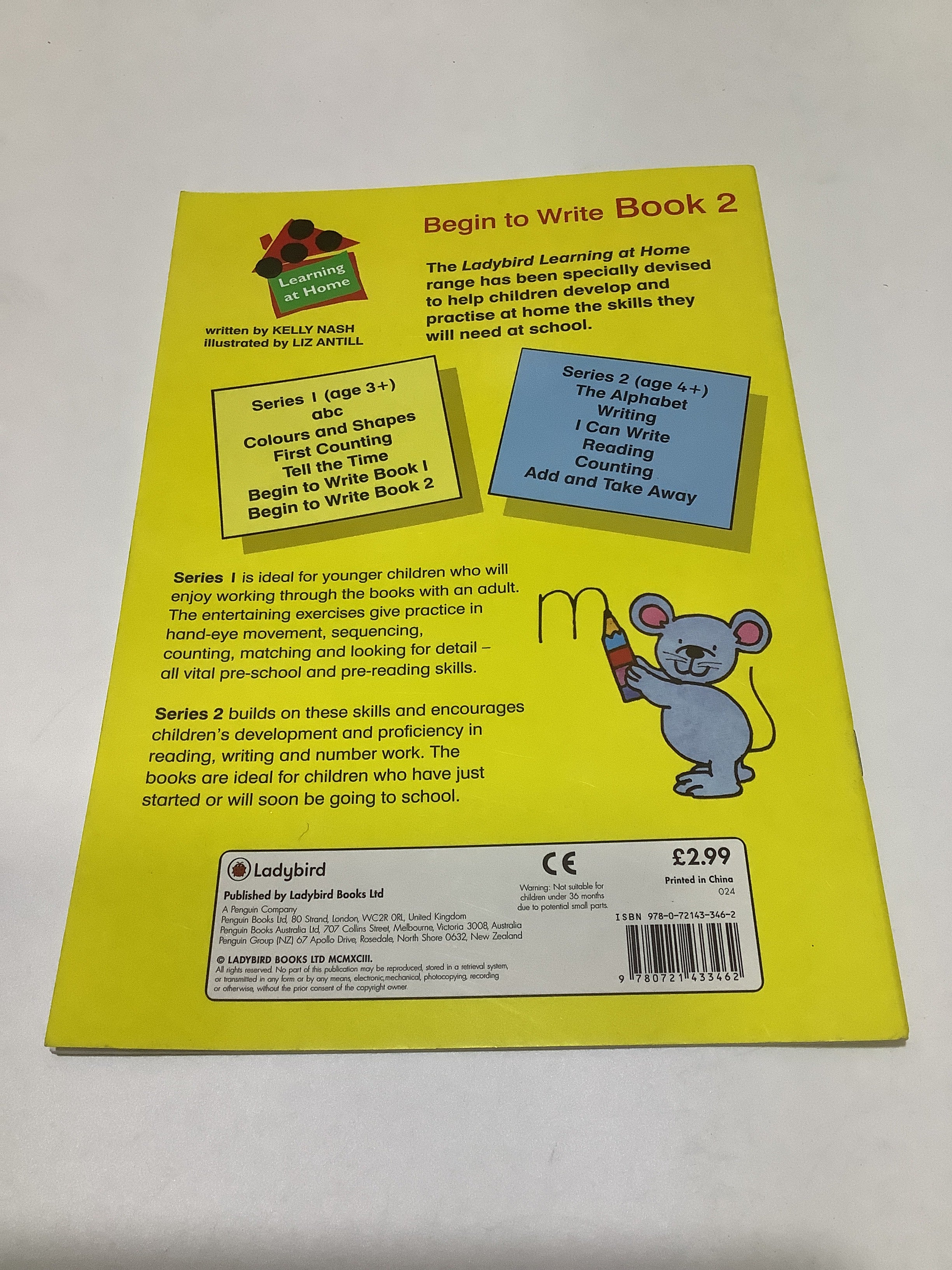 Learning at Home Begin to Write book2