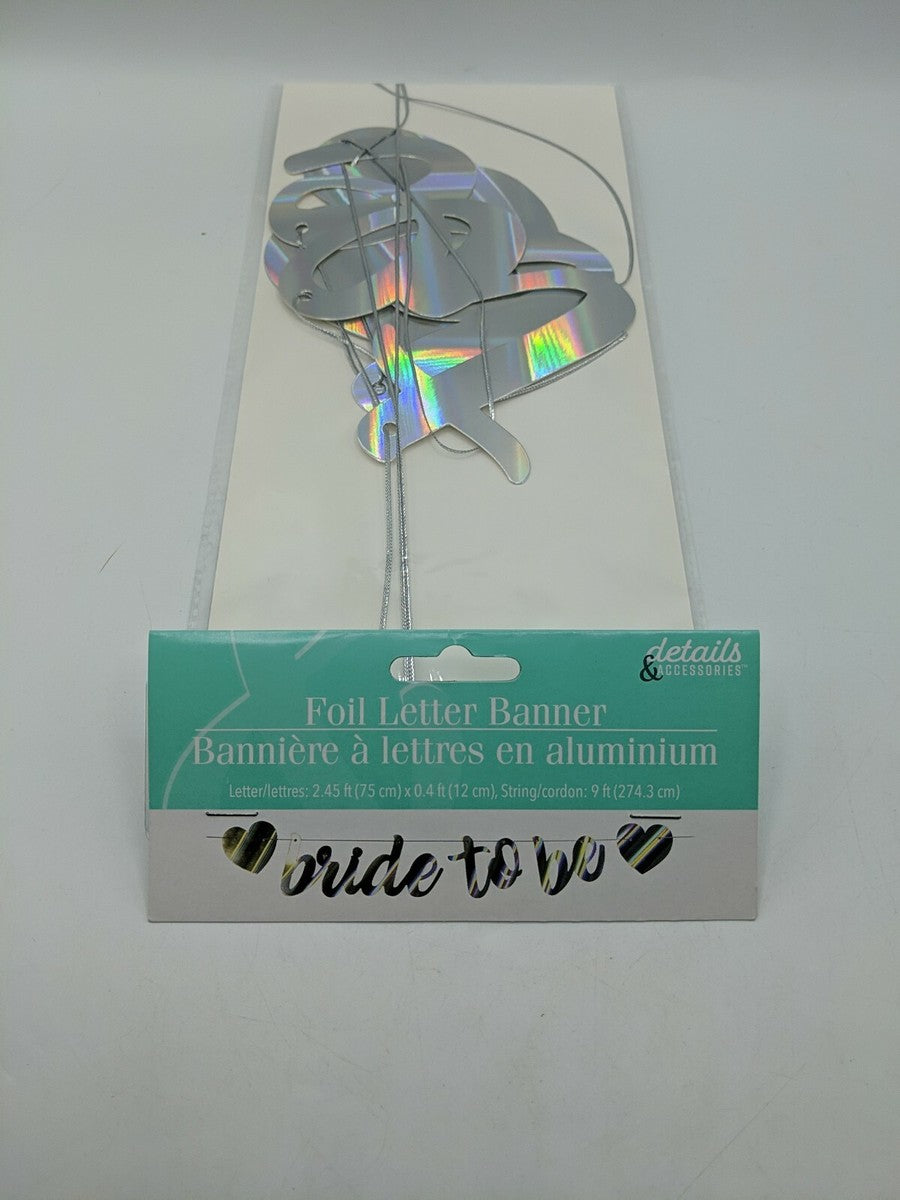 Details & Accessories Foil Letter Banner