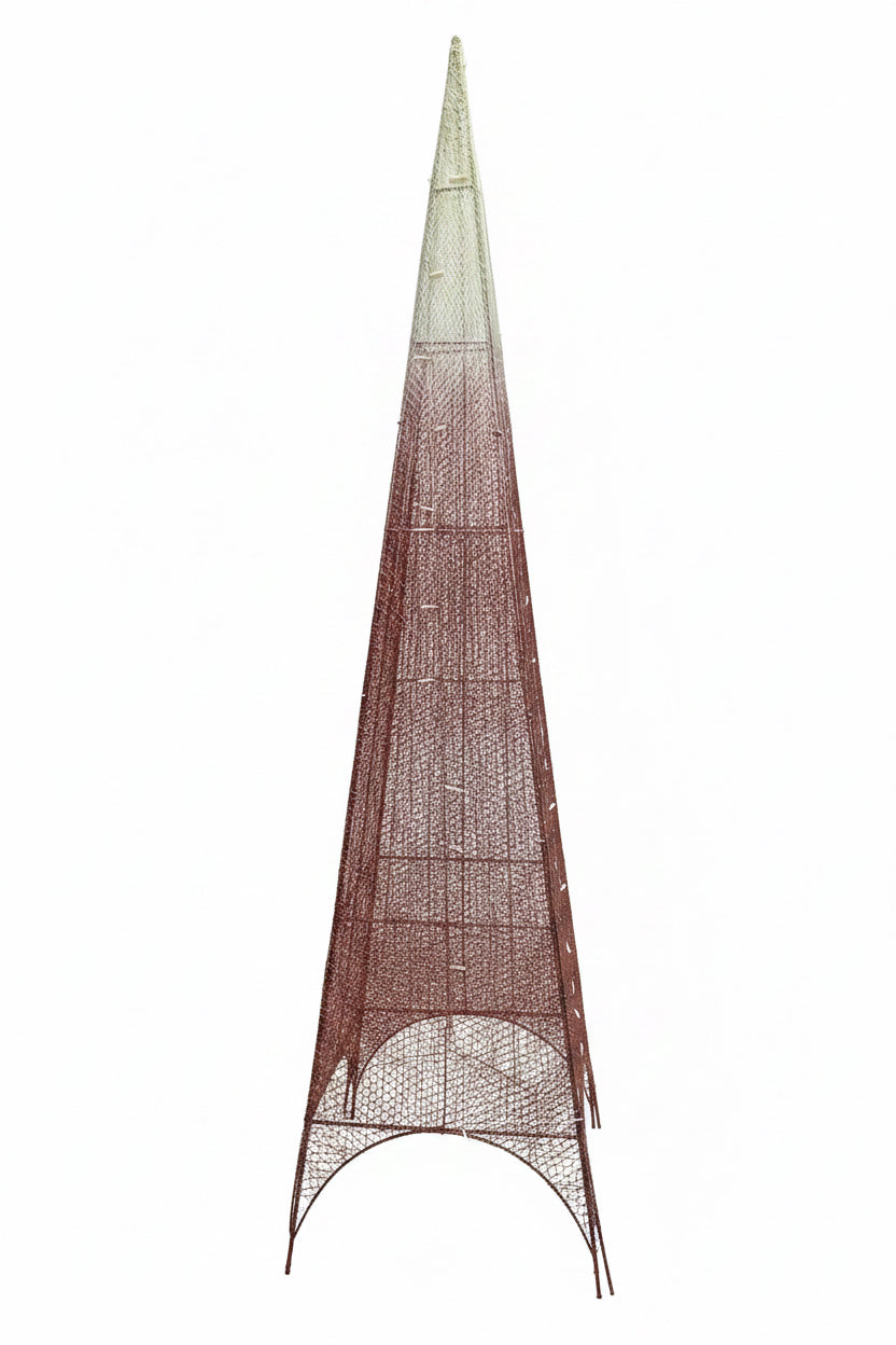 Pyramid Christmas Décor With LED Light(Red&White-Medium pinnacle)