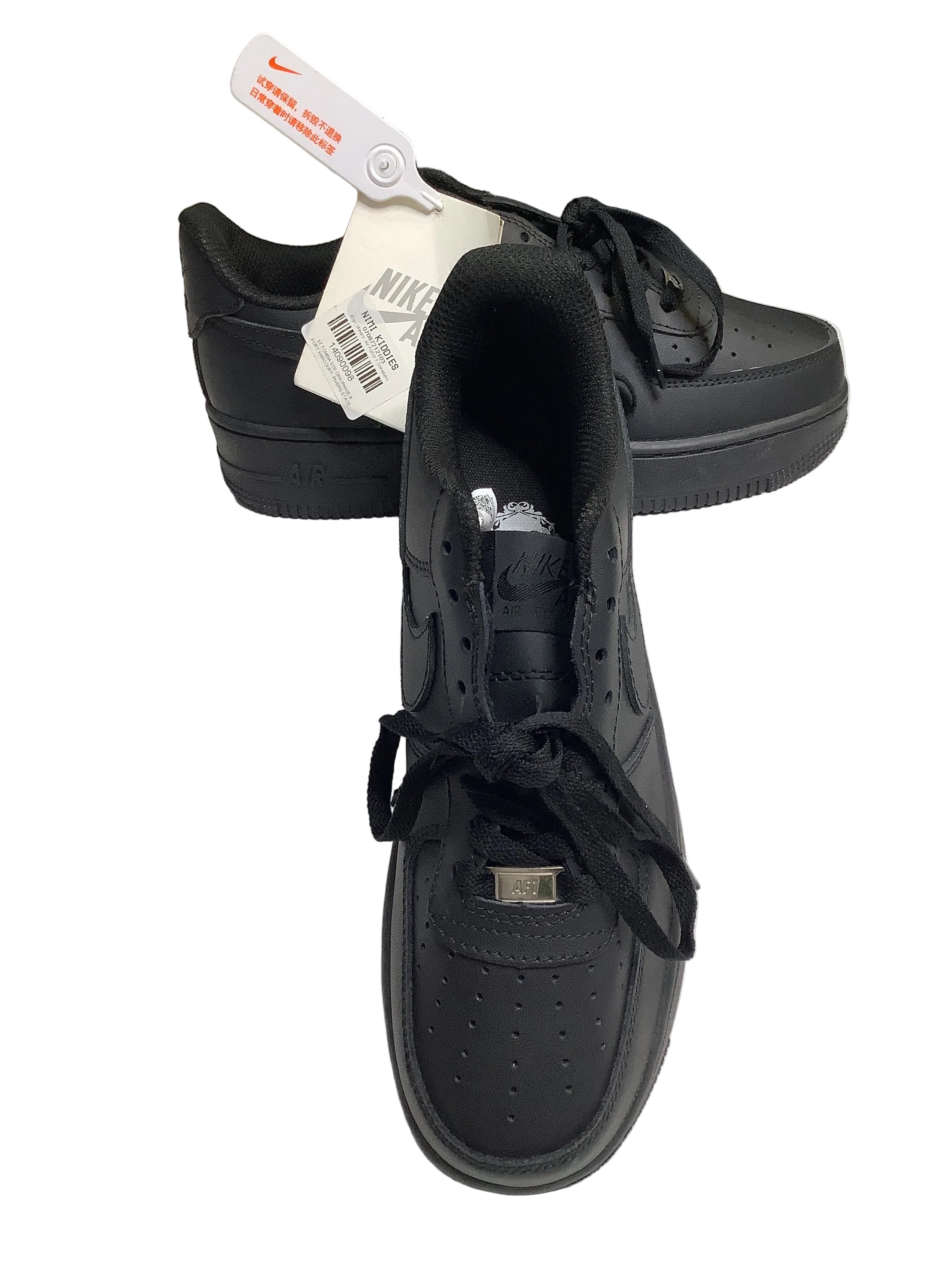 Nike Air AF1 (Air Force 1) Black Sneakers (Canvas).