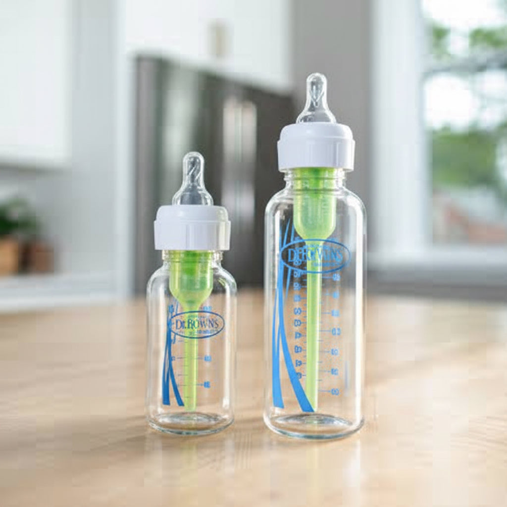 Dr Brown’s Natural Flow Anti-Colic Option+ Baby Glass Bottle 150ml(0m+)