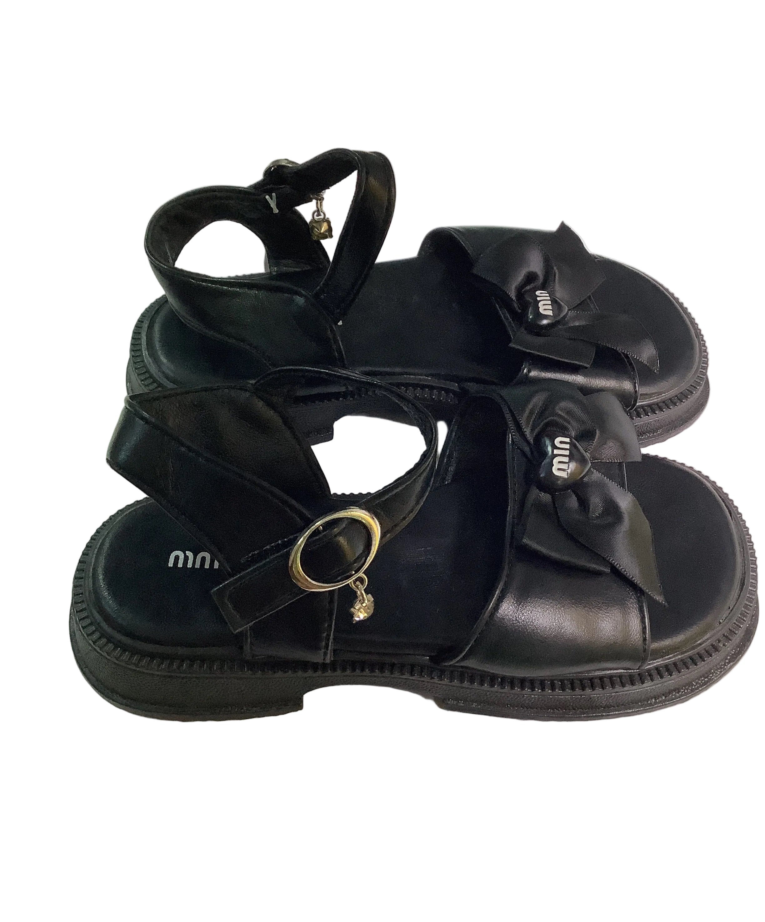 MMGZ Baby Girl's Black Sandals.