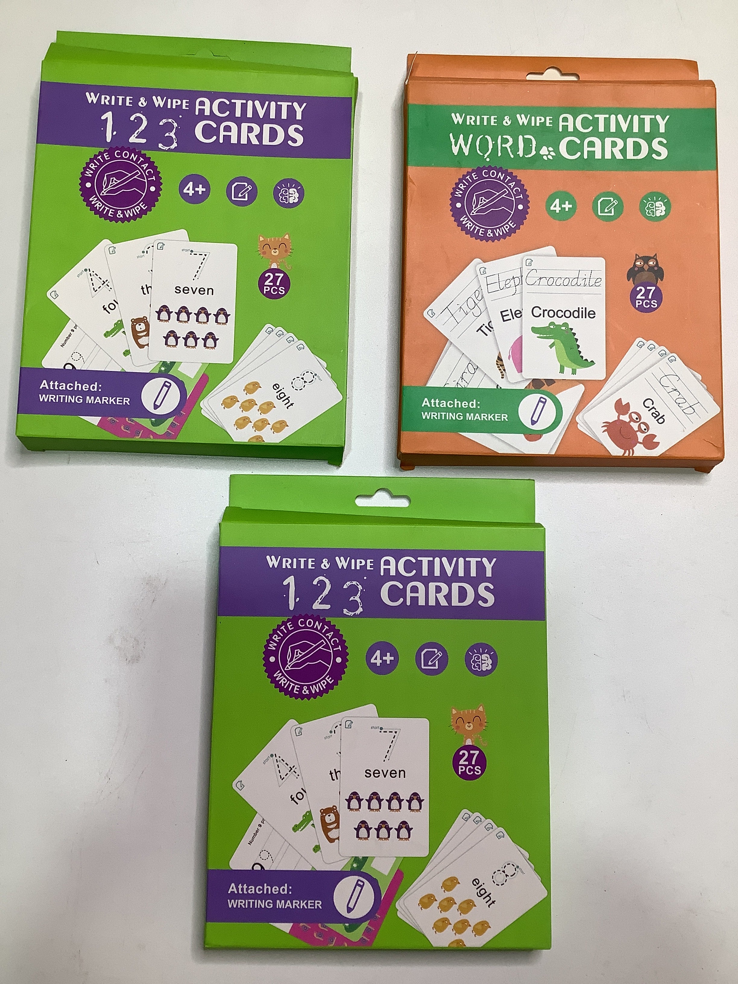 Write & Wipe Activity Cards