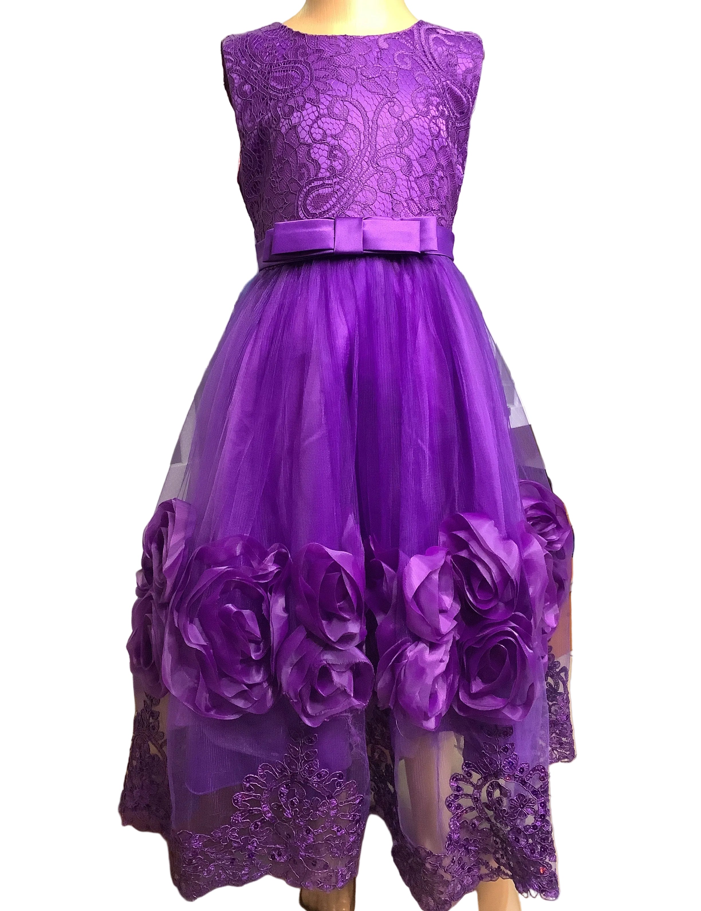 purple dress for kids