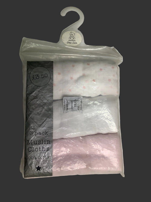 3 Pack Muslin Cotton Cloths