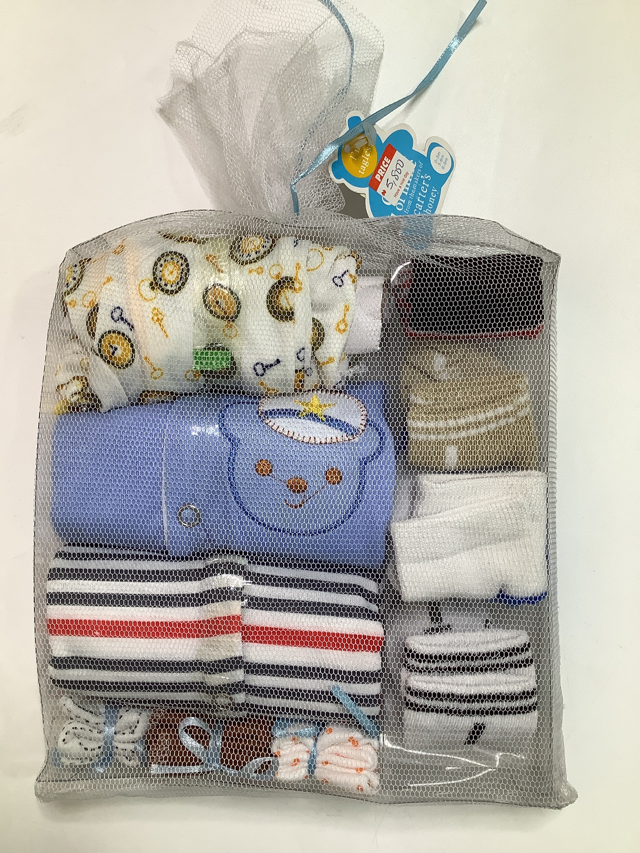 Child Of Mine Set of Baby Bodysuits With Socks and face towel