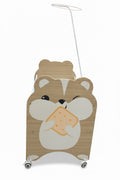 Baby Wooden Bed With Bear Design