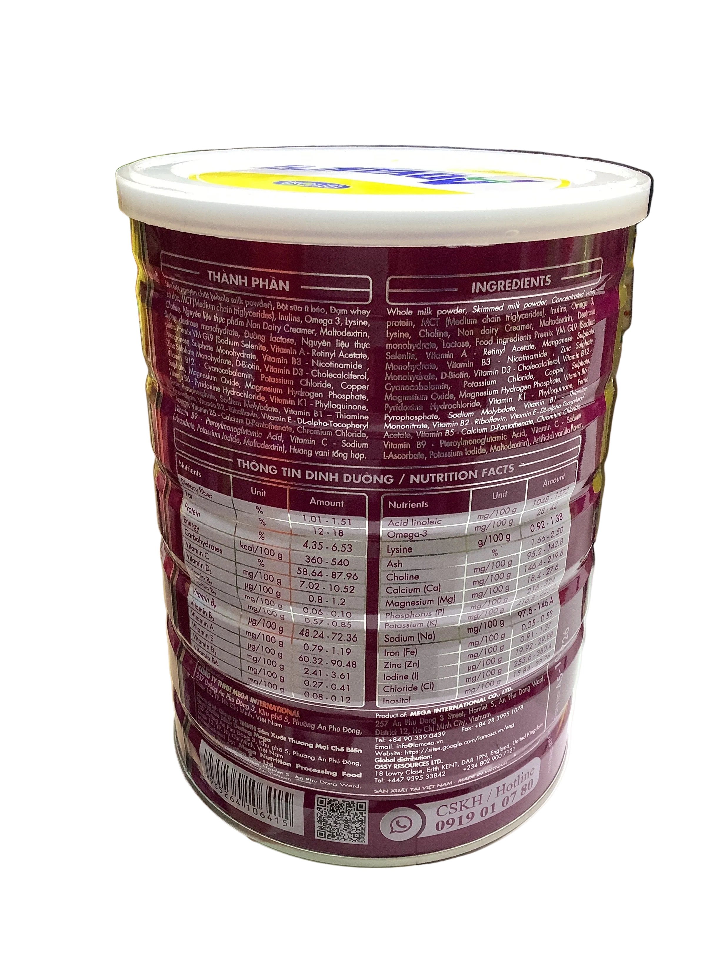 Lamosa Advanced Pedia Pro Supplement Food 1-10yrs (900g)