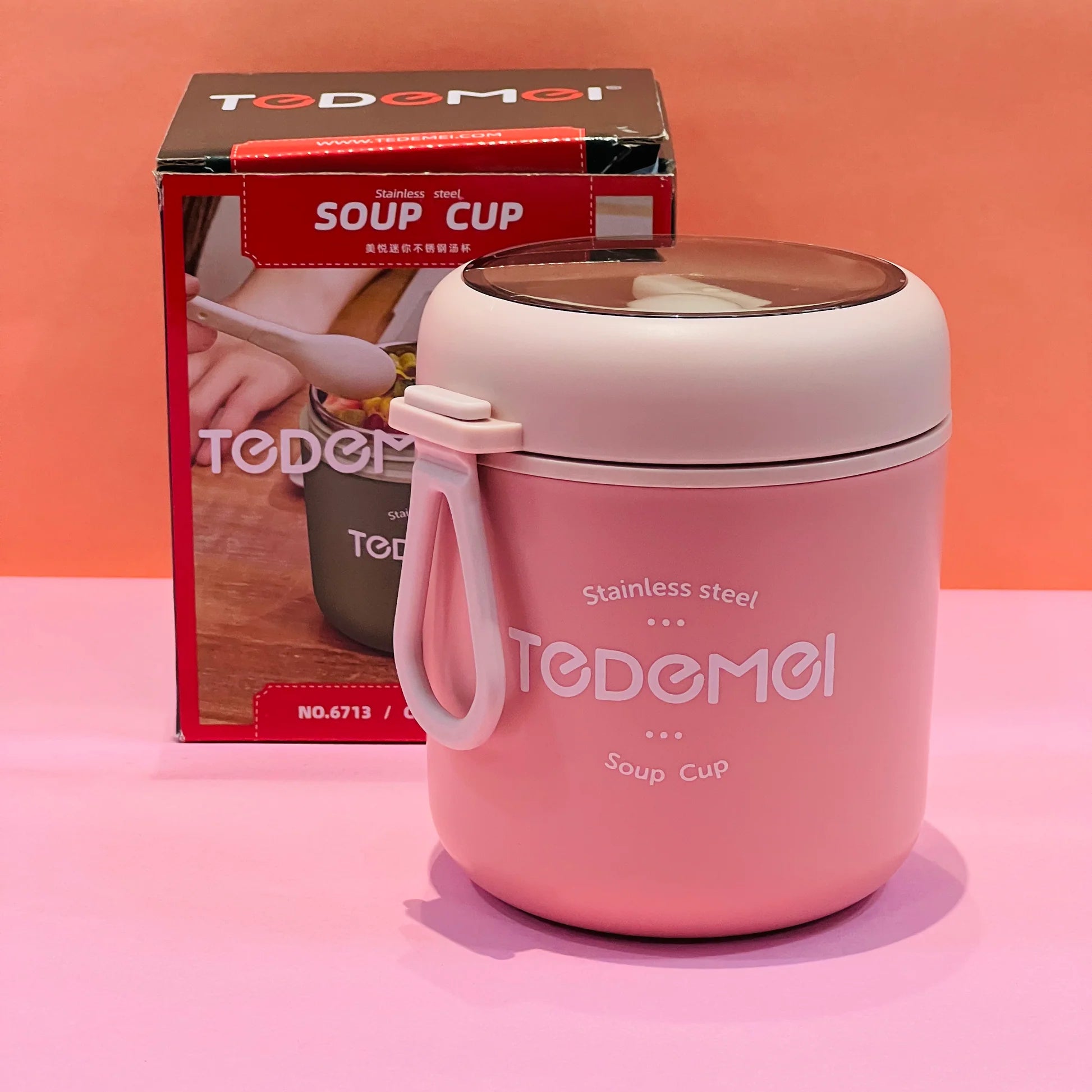 Tedemei Stainless Steel Soup Cup. 530ml.