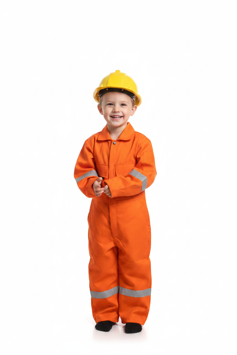 Kids Engineering Coverall & Tools Costume
