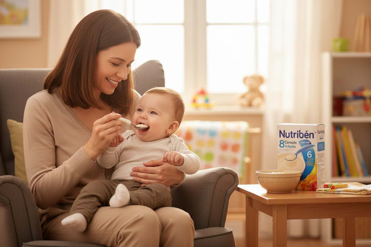 Nutriben 8 Cereals 4 Fruits with Milk 300g(6month-3yrs)