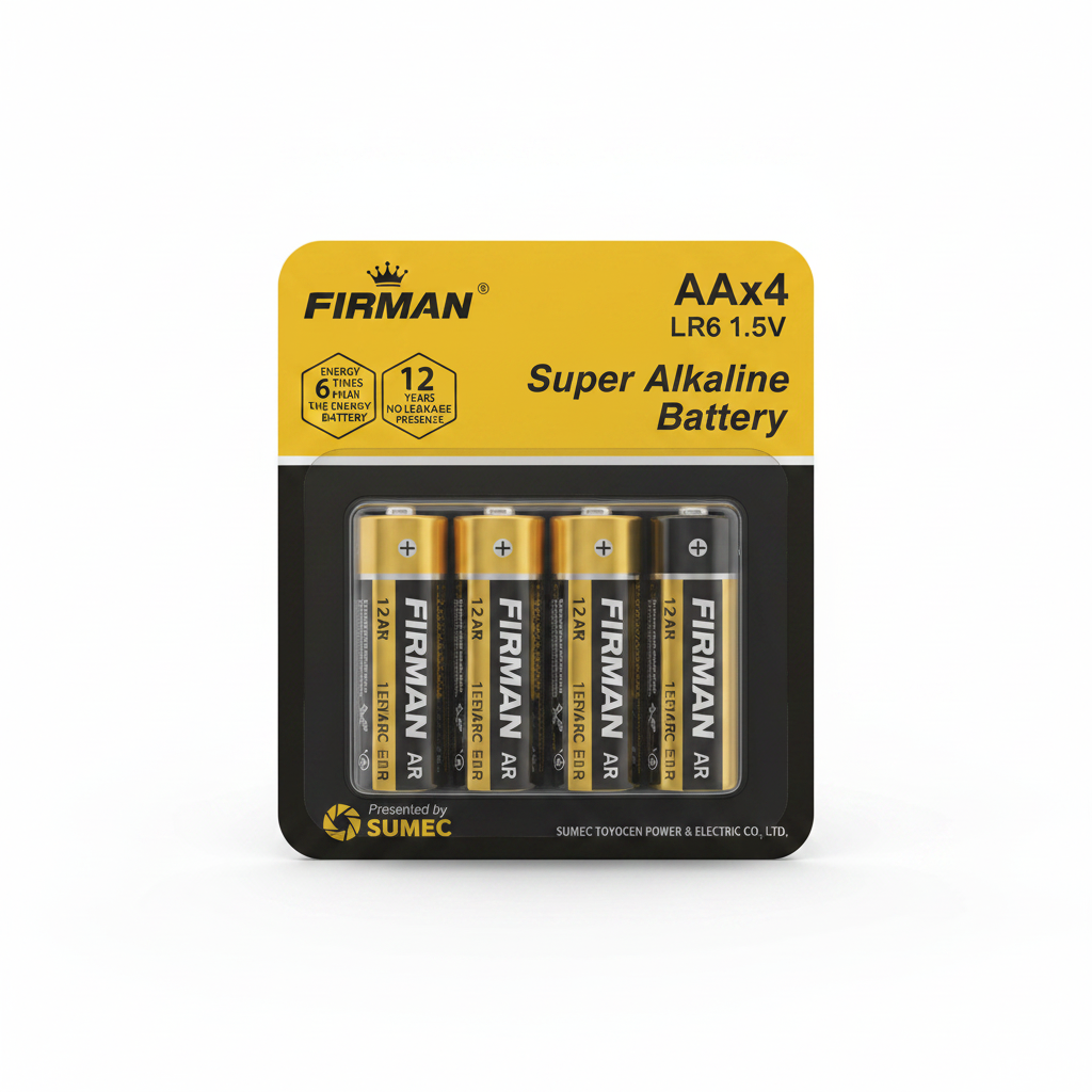 Firman AAx4 Super Alkaline Battery.