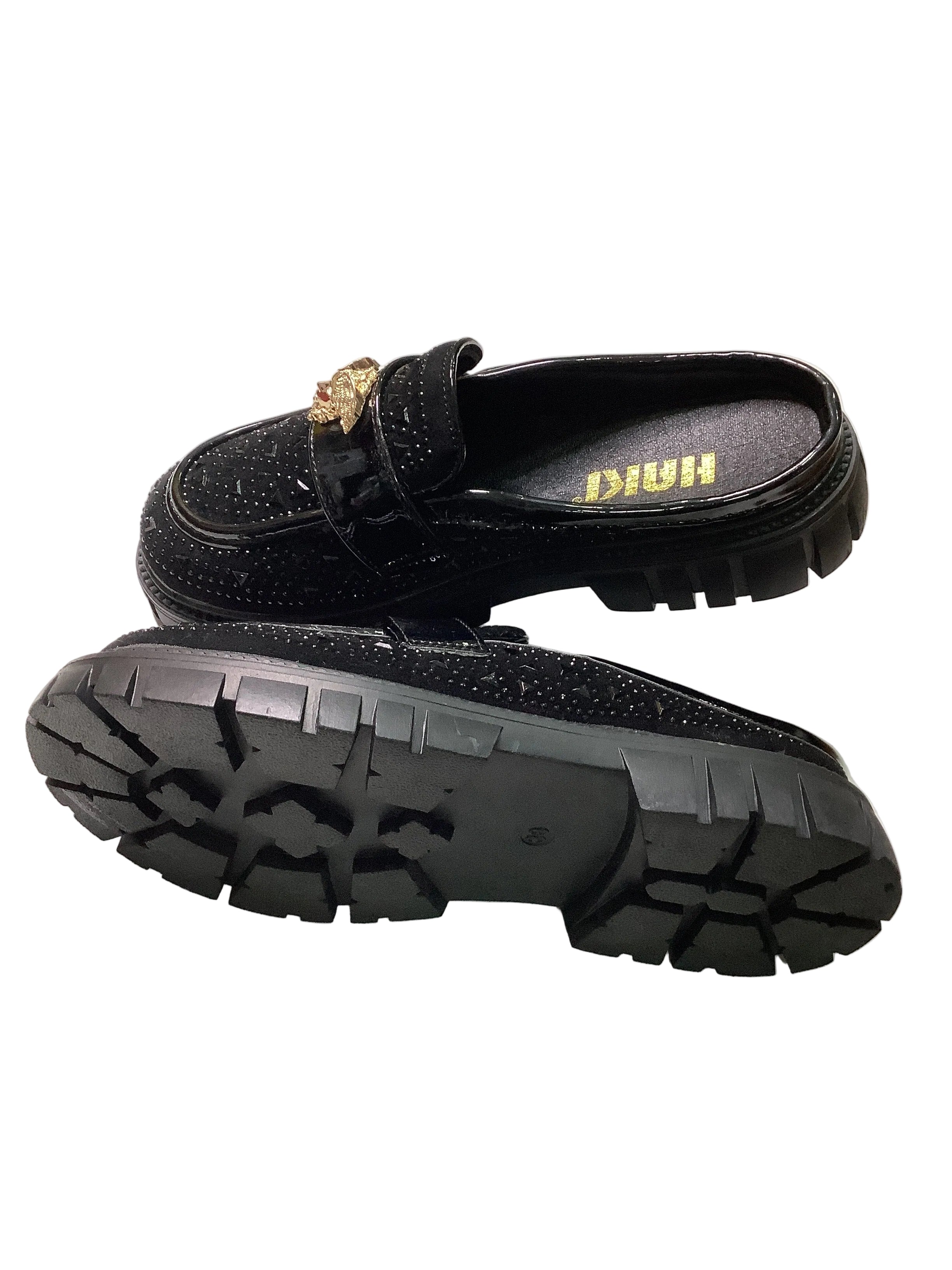 Haki Black Cover Front Half Shoe.