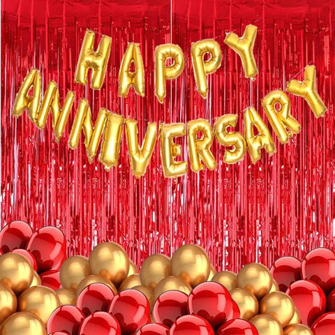 Happy Anniversary Air or Helium Balloon 16 PCs