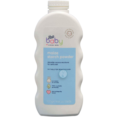 Boots Baby Maize Starch Powder (500g).