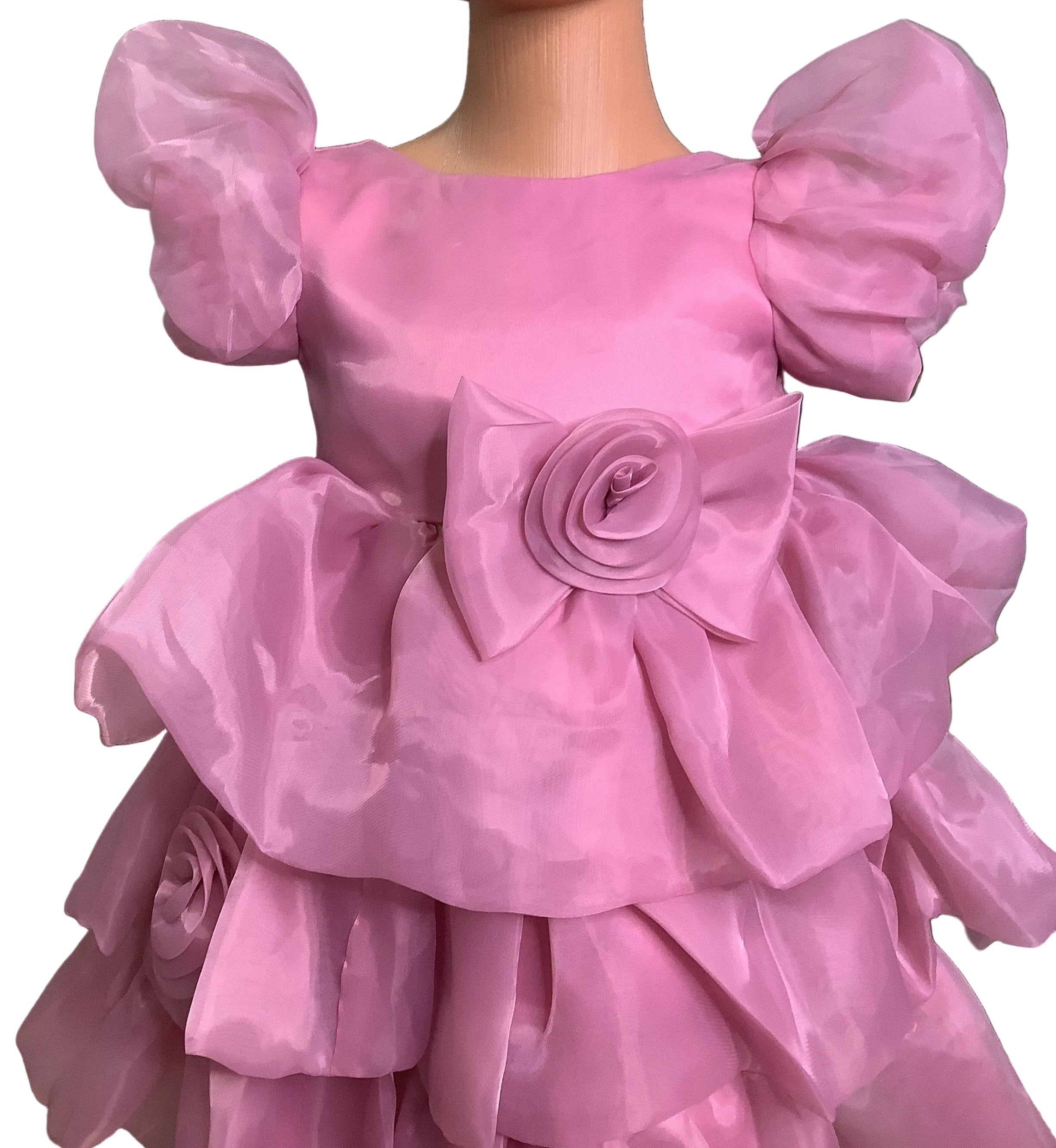Baby Girls Peach Ball Gown