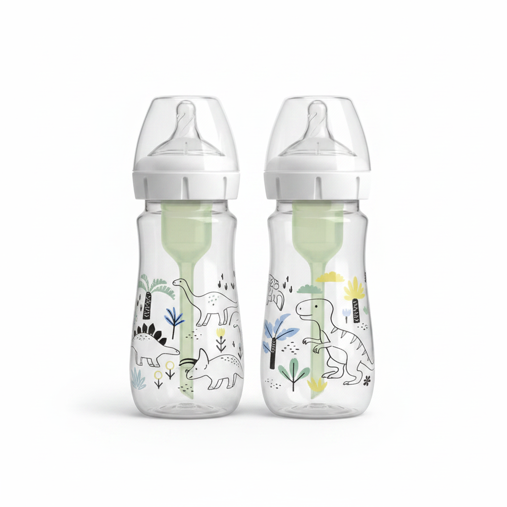 Dr Brown’s Natural Flow Anti-Colic Option+ Baby Bottle 2in1 Pack(270ml) 0m+