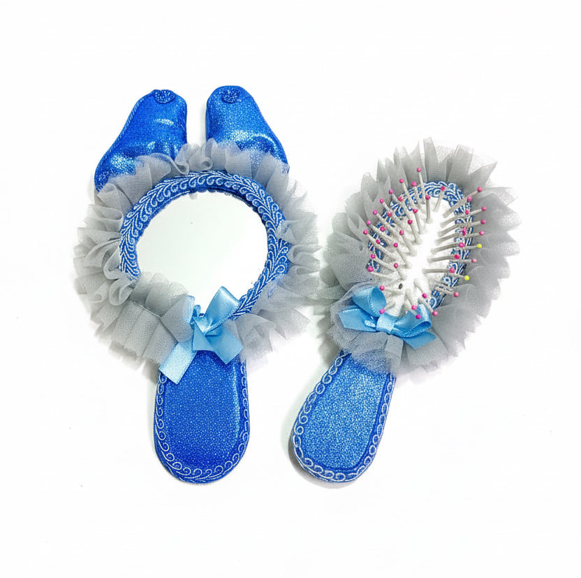 Raindo Girl Set Mirror And Hair Brush