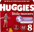 Huggies Little Movers Baby Diapers Size 8 (Cartons)