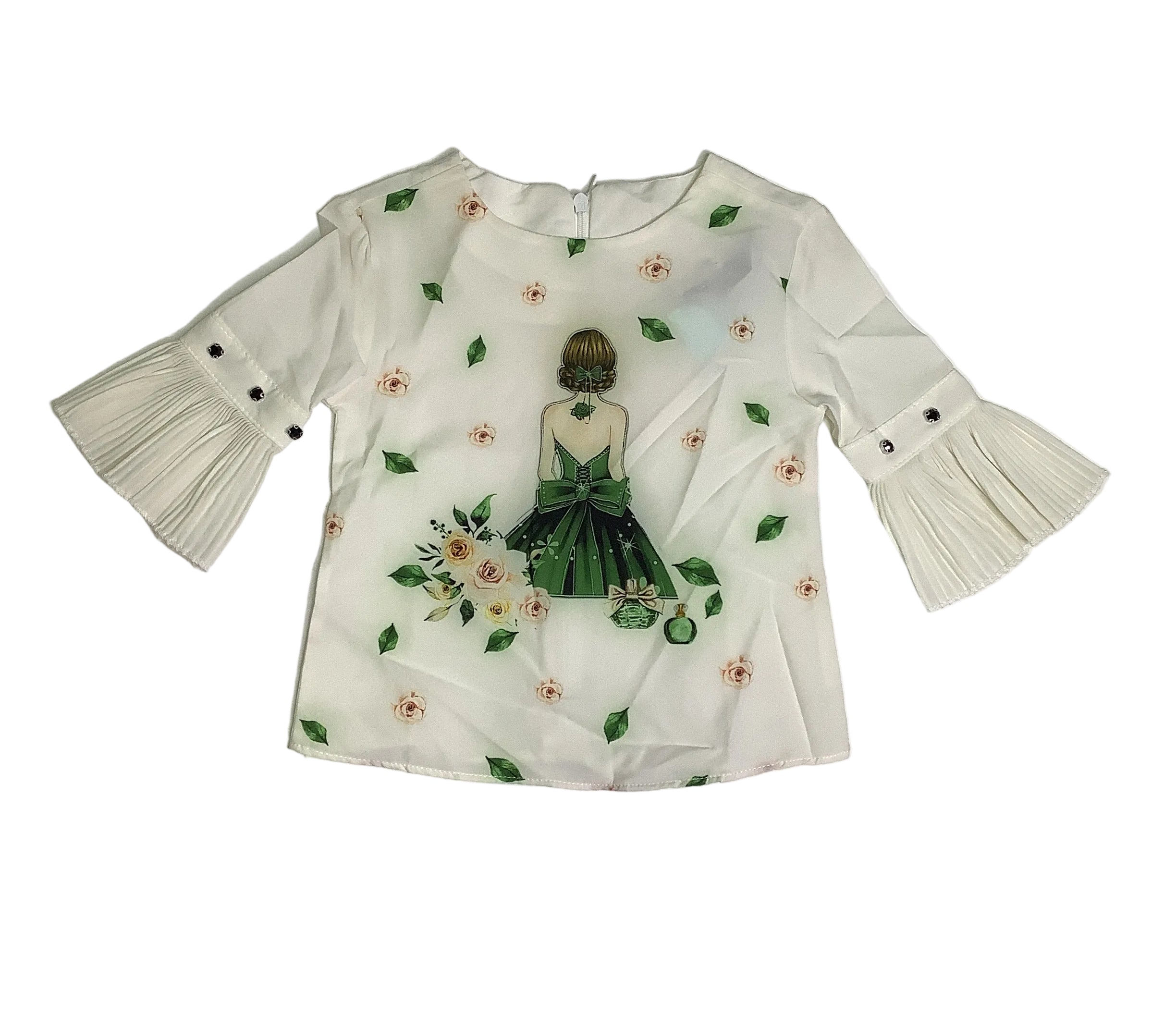 Misslina White Girls Top