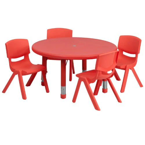 Kids’ Character Round Table with Chairs Set (Table + Chairs Set)