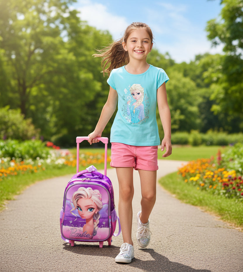 HSD Barbie Back To School Trolley (School Bag)