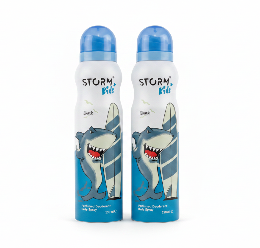 Storm Kids Shark Perfumed Deodorant Body Spray (150ml)