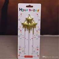 Happy Birthday Star Candles