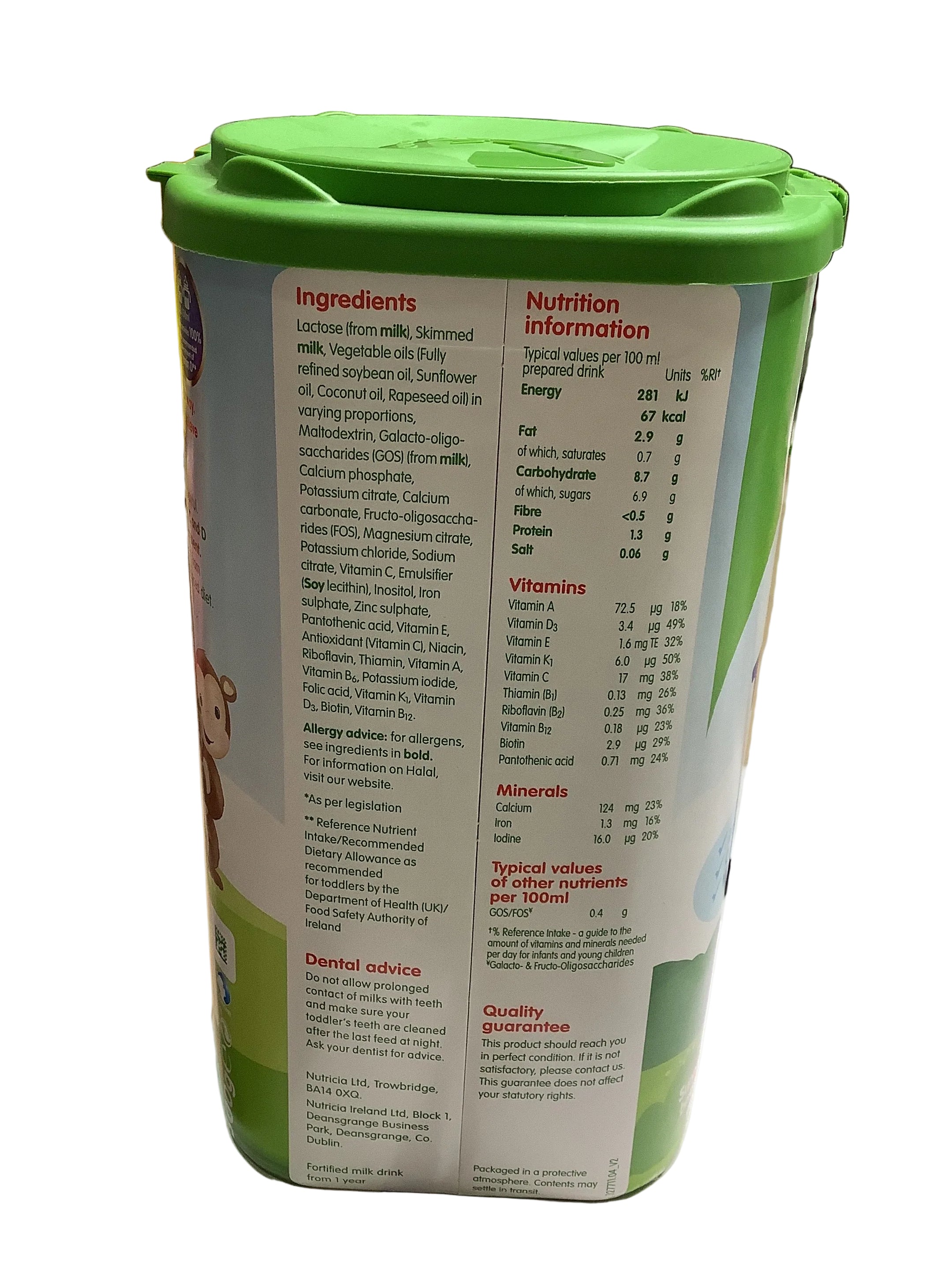 Cow & Gate Toddler Fortified Milk Drink 1 year + Stage 3 (800g)