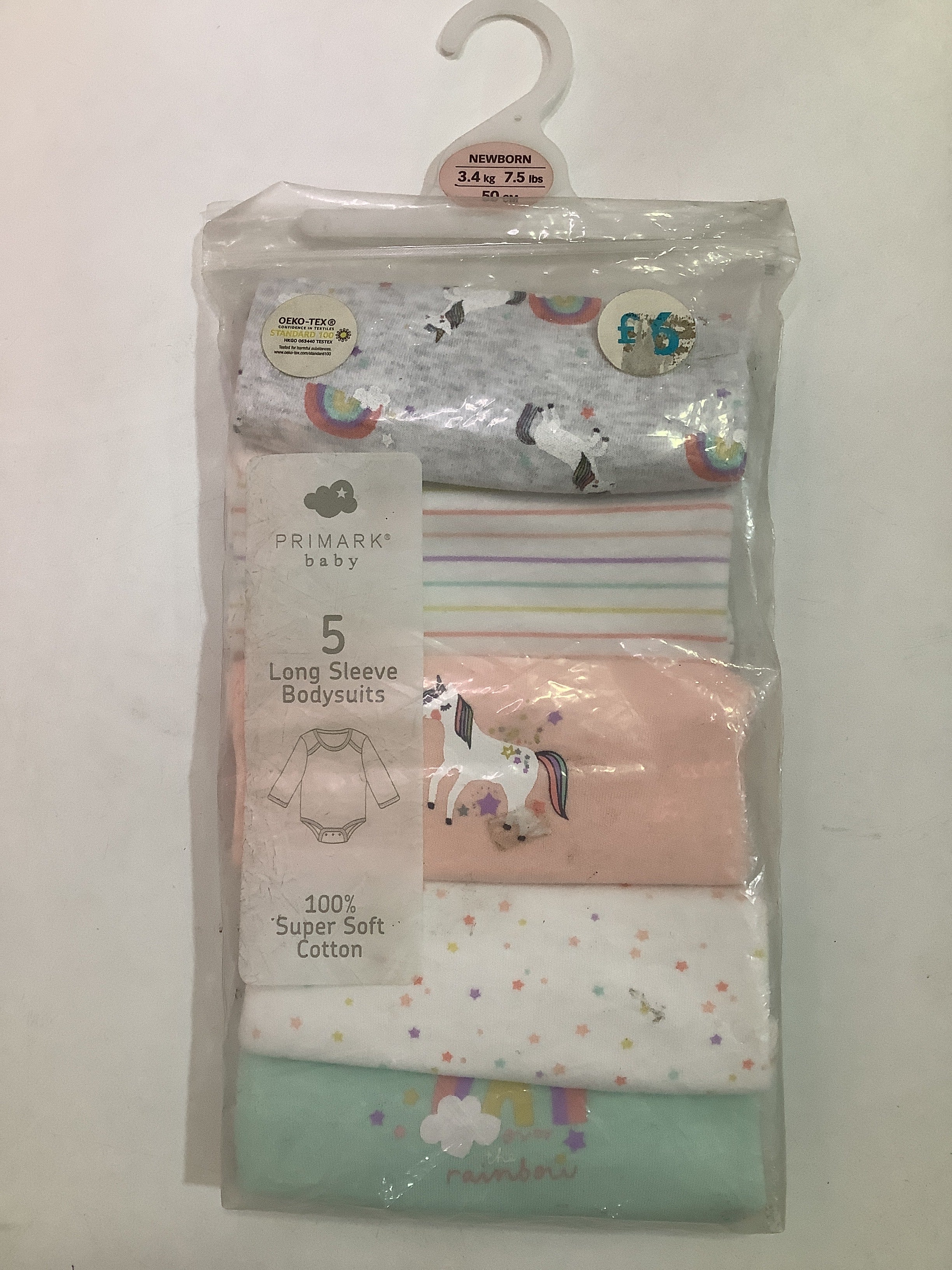 Primark 5in1 Baby BodySuits(New born)