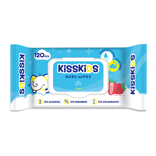 KissKids Baby Wipes(120 wipes)