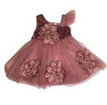 Girls peach ball gown