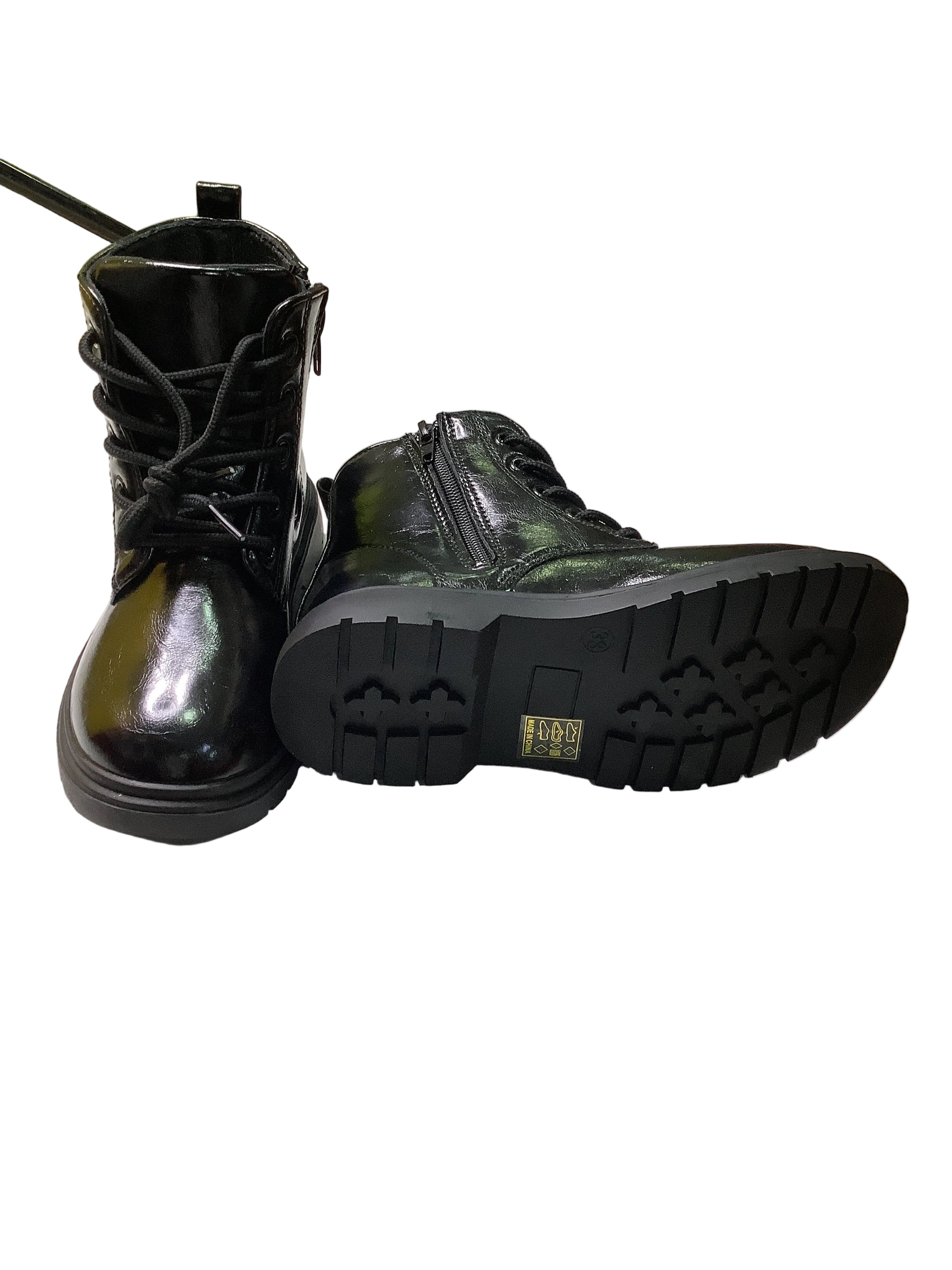 High top zip up shoe
